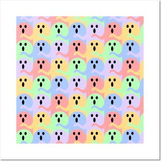 Ghost Tessellation (Pastel) Posters and Art